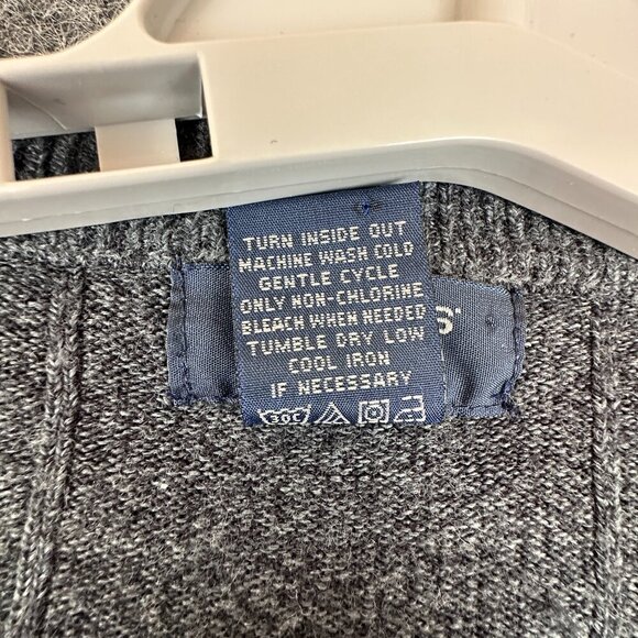 DOCKERS Knitted Men's Sweater, V-Neck, Gray color 2X/2XG - Picture 9 of 9